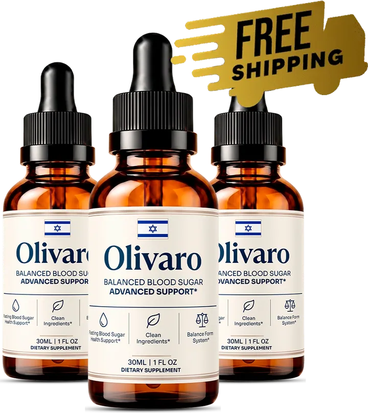 Three bottles of Olivaro with a free shipping tag