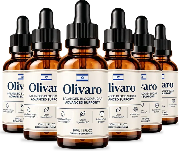 Six bottles of Olivaro Balanced Blood Sugar Advanced Support drops